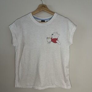 Disney Ladies Winnie Pooh Soft Cozy Knit Pajama Set Size Small- Top Only